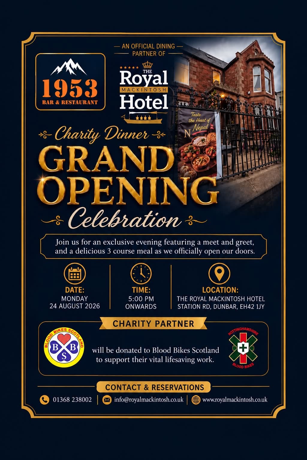 The Royal Mackintosh Hotel in Dunbar
